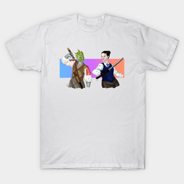 Vastra and Jenny T-Shirt by ConnorATerro